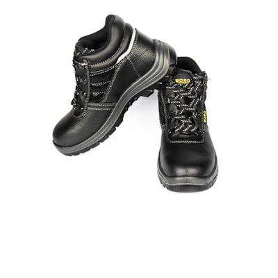 China Lychee Embossed Skin Wholesale CE Anti Static Industrial Protective Boots Waterproof Working Safety Shoes for sale