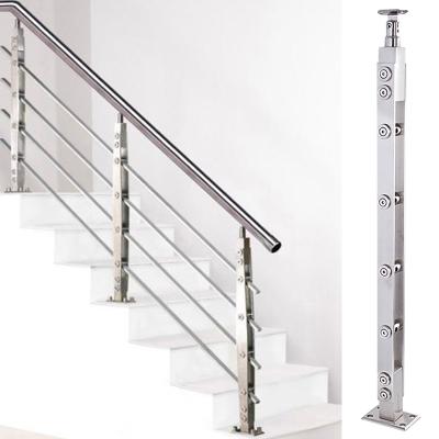 China Top Outdoor Balcony Balustrade Modern Stainless Steel Glass Balustrade For Stairs for sale