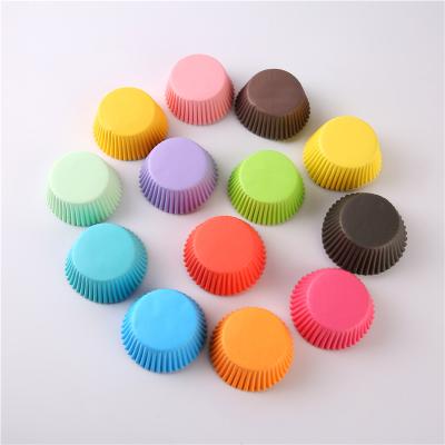 China Disposable Colorful Cupcake Liners for Making Mini Cake Paper Cups Pink Paper Baking Cup for Wedding Birthday Cake for sale