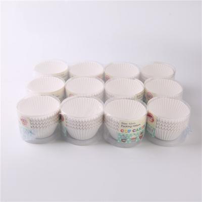 China Disposable White Cupcake Liners Roll Linner No Smell Food Grade Cups Standard Size Cupcake Baking Wrappers for sale