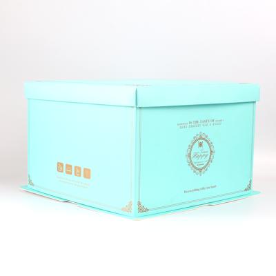 China Fashionable dreamy foldable decorative cake box rectangle cake box cake box for sale