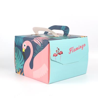 China Handmade Paper Boxes For Cake Cake Box Paper Fold Paper Boxes Cake for sale