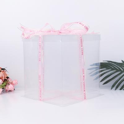 China 1 Pound Cake Box Size Cake Box 12x12x6 Clear Handmade Cake Box for sale