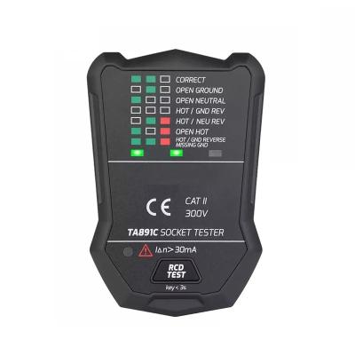 China Wholesale TA891C 175V~250V Voltage Tester EU Plug European Socket Tester TA891C for sale