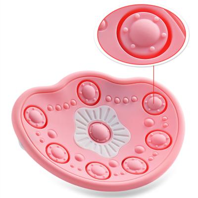 China USB Rechargeable Waterproof Electric Breast Enlargement Hot Compress Wireless Electric Breast Massager for sale