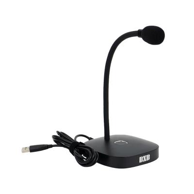 China UM-25Q1N Gooseneck Microphone Light LED Lights USB Microphone With 50Hz~16KHz Frequency Response for sale