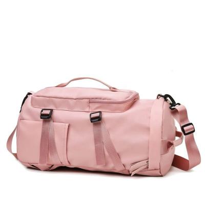 China 100% eco-friendly ns travel pink stylish spennanight bag overnight handbag spend one night bag for women men with shoe compartment for sale