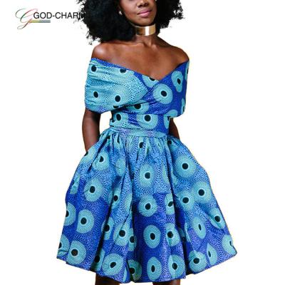 China OEM & New High Waist Wholesale Private Label Print ODM GC-66862822 Party Women's African Clothing Dress Patterns for sale