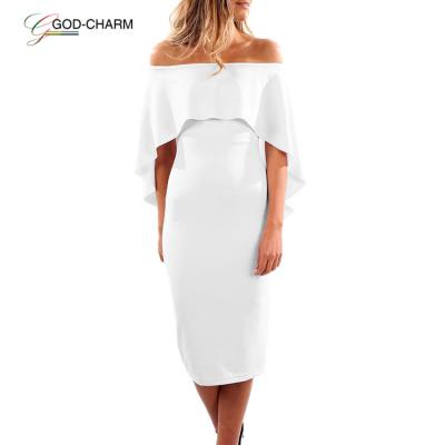 China New Arrivals Anti-wrinkle *GC-86970223 2022 Lady Bestsale Sexy Party Nightclub Bodycon Wholesale Women's Casual Hot Fashion White Prom Dress for sale