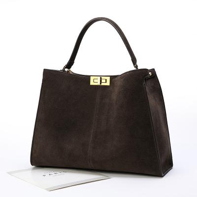 China Others Fashion Ms. Frosted Totbags Package Bag Cartoop Cowhide for sale