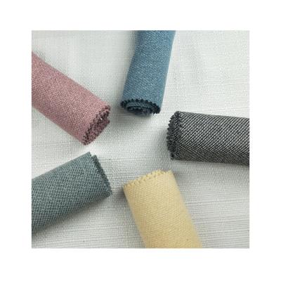 China MOQ 10m Gray 325gsm Polyester Canvas Fabric Waterproof Sofa Cloth Textile Lightweight Single Yarn Dyed Dust Cover Fabric for sale