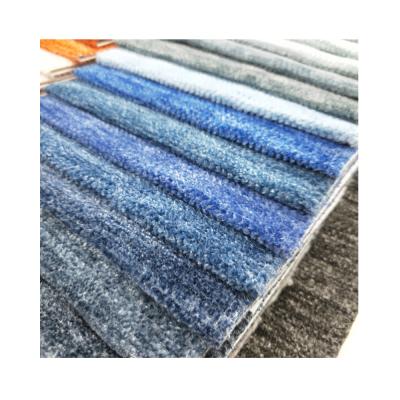 China Tear-resistant in common American chenille textile compound upholstery fabric for furniture sofa chenille fabric for pillows room rugs for sale