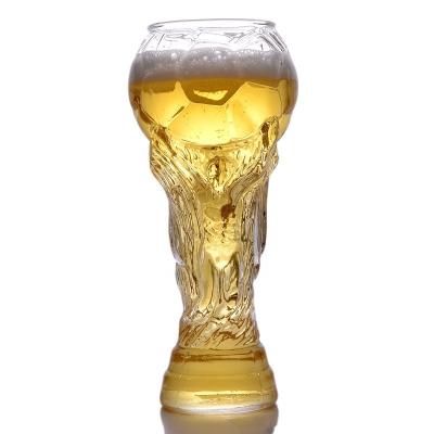 China 2022 Soccer Shape Shaotian 450Ml Qatar World Cup Soccer Glass Mug For American Beer Mugs Classic Style Soccer Beer Cup And Glass Mug for sale