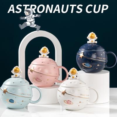 China Promotional Wholesale Porcelain Viable Cartoon Shaotian 3D Amazon Attack Ceramic Mug For Astronaut Ceramic Cool Coffee Tea Milk Cup for sale