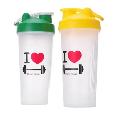 China Plastic Protein Shaker Bottle With Mixer Ball by Shaotian Logo Customized Sport Drinking Protein Power BPA Viable Free Gym Fitness for sale