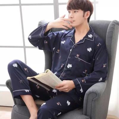 China Spring Hot QUICK DRY Autumn Men's Sale Sleepwear Knitted Pajamas Set Loungewear 2pcs Set For Men for sale