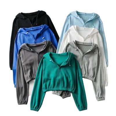 China Customized Women High Quality QUICK DRY Cropped Hoodies Sheath Loose Long Casual Woman Sweatshirts for sale