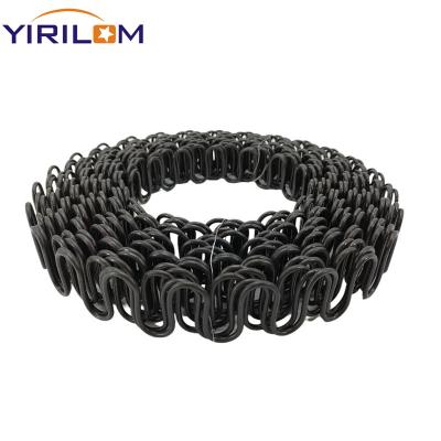 China Customized Size Black Paint 3.6mm Steel Upholstery Round Sofa Zigzag Spring for sale