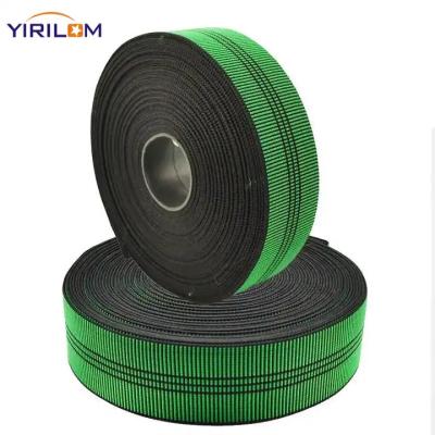 China Colored Sofa Webbing High Elasticity Furniture Webbing Polyester Belt for sale