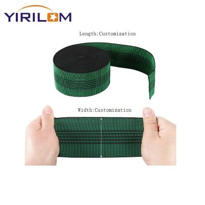 China Customize 50mm Width Sewing Accessories Highest Thickened Elastic Band Sofa Webbing Upholstery Rubber Tape For Furniture Strap for sale