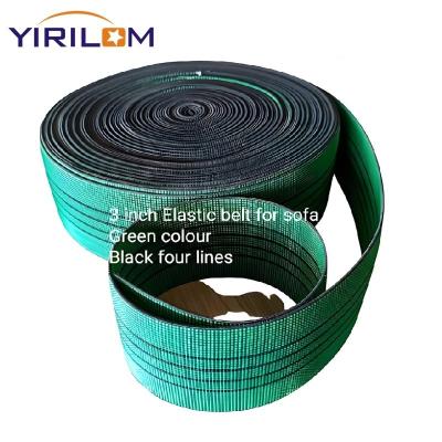 China Sofa Elastic Webbing Custom Elastic Bands Sofa Seat Woven Use Elastic Webbing Product Import Elastic Belt for sale