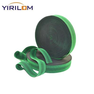 China Custom Webbing And Elastic Sofa Cushion Backrest Belt High Tenacity Webbing Rubber Band Sofa Elastic Band for sale