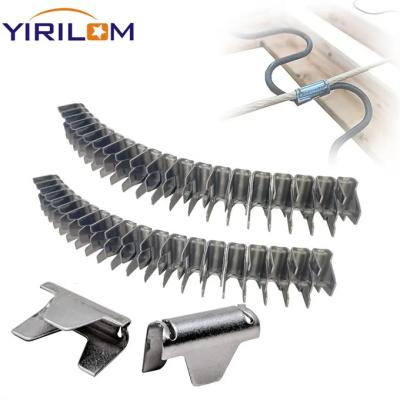 China Furniture Parts M66 Sofa Spring Mattress Steel Staples Clips For Bed Frames for sale