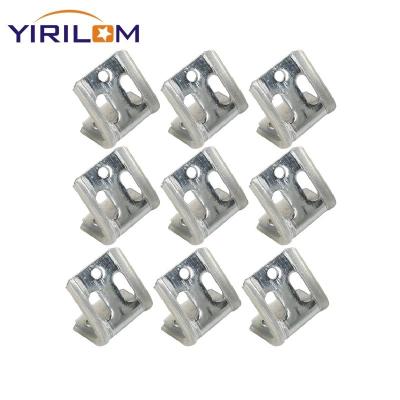 China 4 agujeros de metal plástico Zig Zag Clip de resorte para fijación Grapa De Resorte Para Sofá Clip de resorte de cama en venta