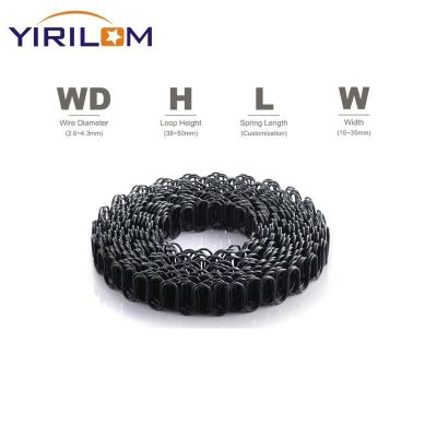 China Sofa Hardware Accessories Steel Wire Roll Coil Zigzag Springs Black Zigzag Springs en venta