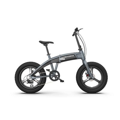 China Mini New Style Fat Tire Folding E-Bike 48V 350W 500W 20 Inch Electric Foldable Bicycle for sale