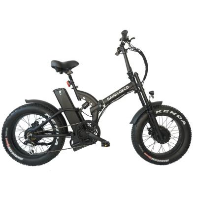 China 20 inch adult electric bicycle folding mountain ebike e bike multifunctional foldable fat tire with dual motor for sale