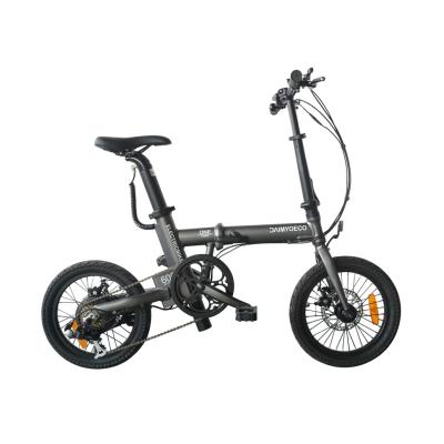 China Manufacturer Custom Wholesale Aluminum Alloy High Performance 16 Inch Simplicity Electric Folding Bike for sale