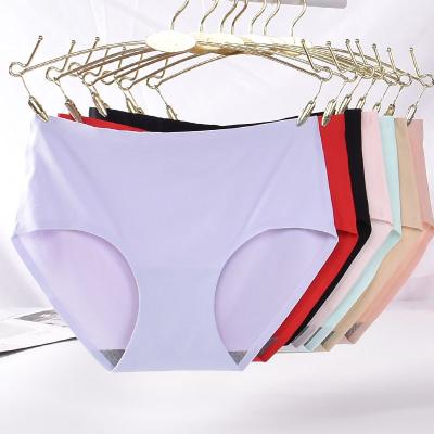 China QUICK DRY women's ice silk underwear hipster polyamide/Spandex seamless panties for lady plus size xxl for sale