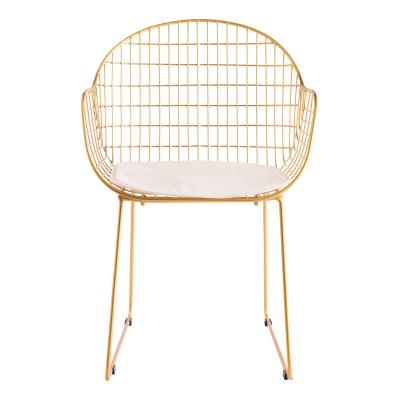 China Modern Furniture Wire Dining Chair Modern Metal Garden Cheap Price For Outdoor And Indoor Dining Chair Dining Furniture Home Furniture for sale