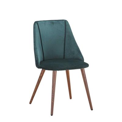 China Comfortable Modern Design With Powder Coating Legs And Velvet Dining Furniture Dining Chair for sale