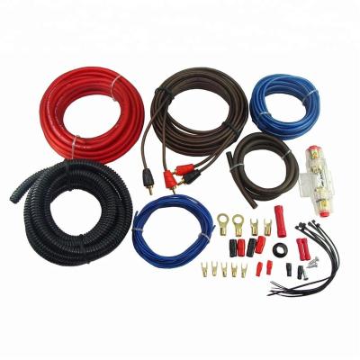 China Speaker 0 4 8 A.W.G. 100% Auto Audio Specification Car Speaker Amplifier GA Amp OFC CCA Install Wiring Kits for sale