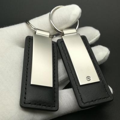 China Custom Leather Car Logo Fashion Leather Key Chain Car, Key Chain With Logo for sale