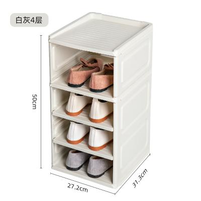 China Fashion Adjustable Simple Freestanding Modern Design Multi-Layer (Waist) Shoe Rack Cabinet For Home Storage Room for sale