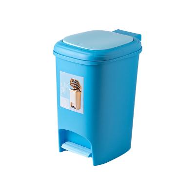 China Viable Living Room Toilet Family Trash Cans Pedal Style Concise Trash Can for sale