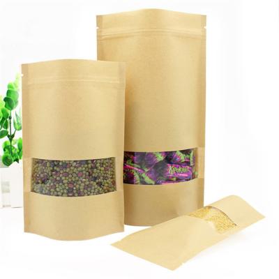 China Wholesale china coffee tea moisture proof stand up food doypack kraft paper bag for sale