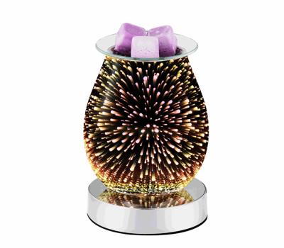 China 3D Car Glass Home Appliance Fireworks Essential Oil Aroma Diffuser Night Lamp Led Easy Clean Humidifier for sale