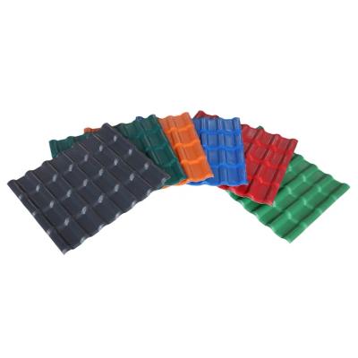 China Waterproof Chinese ASA PVC Economical Plastic Roof Tile Tile For House Materials ASA PVC Sheet/Building/Columbia Corrugated Spanish APVC Roof for sale