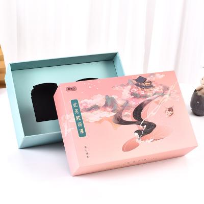 China TOSUN Recyclable Custom Wholesale Square Tea Container Gift Box Packaging Low Lid Box Green Tea Black Tea Paper Box for sale