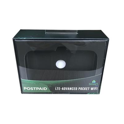 China Recyclable Paper Box TOSUN Custom Electronics Packaging Dark Green Rigid LTE-Advanced Pocket Wifi Boxes for sale