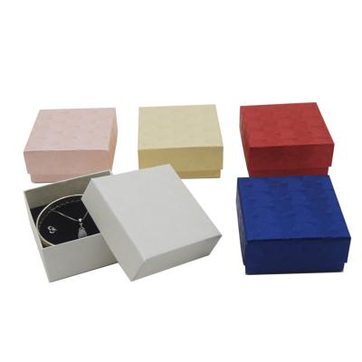 China TOSUN Jewelry Box Recyclable Custom Ring Necklace Earring Packaging Lid Base Box With Logo Gift Box for sale