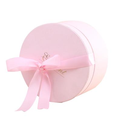 China Recyclable High Quality Decorated Round Cylinder Candle Gift Boxes With Lid For Candles for sale