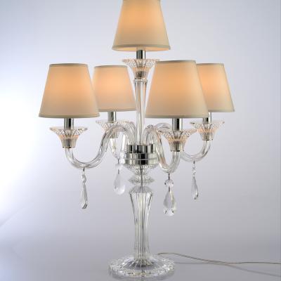 China Modern Luxury Custom Crystal Table Lamp For European Lighting Hotel Home Decor for sale