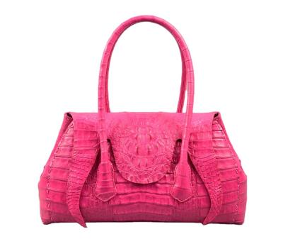 China Vintage Animal Skin Fashion Handbag Crocodile Leather Bags Women for sale