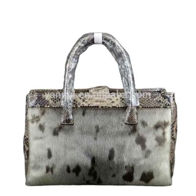 China Vintage Real Fur Bags Women Leather Handbags Luxury European Style Bags for sale