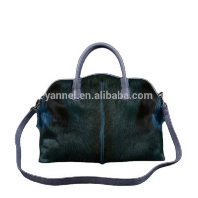 China Luxury Vintage Real Fur Lady Handbags Women Antelope Fur Bags Manufacturer for sale